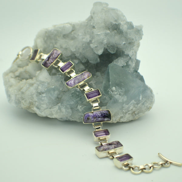 Charoite and Amethyst