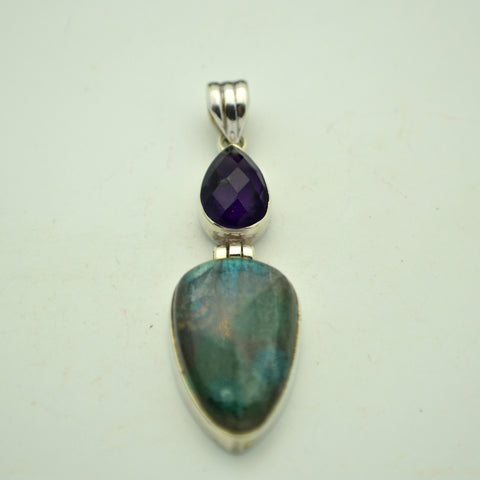 Labradorite and Amethyst