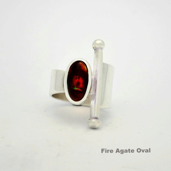 Totemic Fire Agate Oval