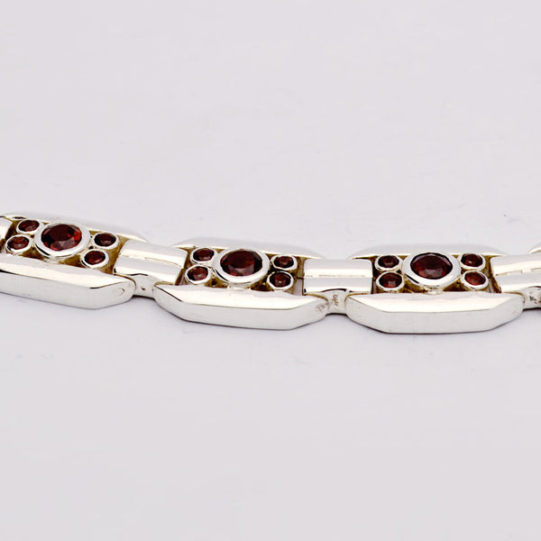 Garnet Deco Bracelet