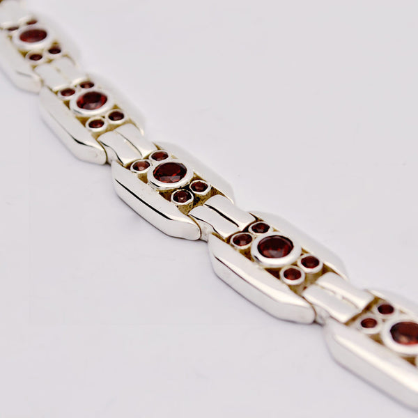 Garnet Deco Bracelet