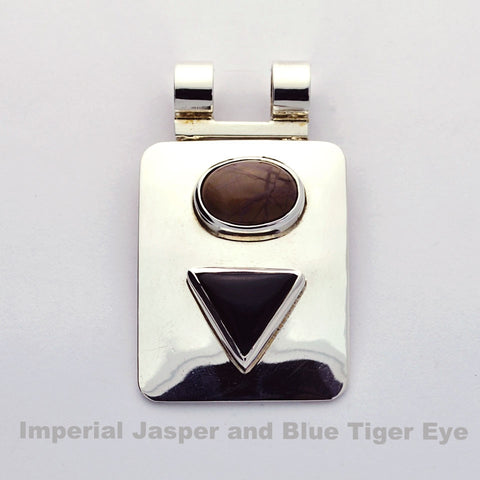 Imperial Jasper and Blue Tiger eye